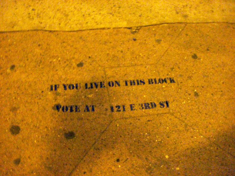 Voting poll site tag